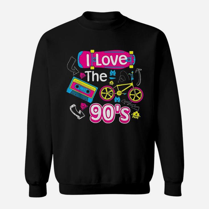 I Love The 90's   Cute Fancy Millennials Sweatshirt