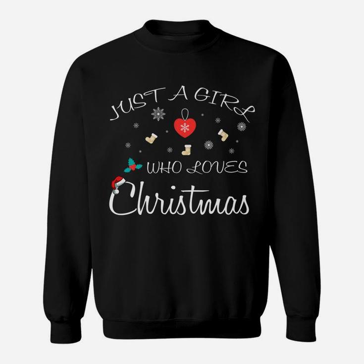 I Love Xmas Girls Christmas Trendy Gift Sweatshirt