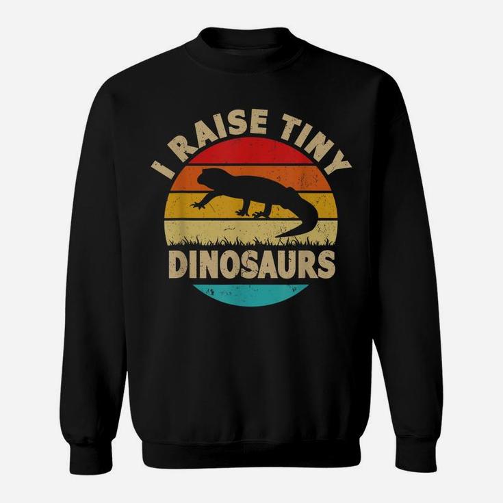 I Raise Tiny Dinosaur Vintage Retro Funny Leopard Gecko Sweatshirt