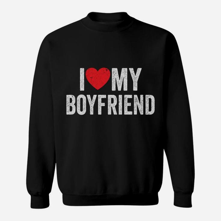 I Red Heart My Boyfriend Gf - I Love My Boyfriend Sweatshirt