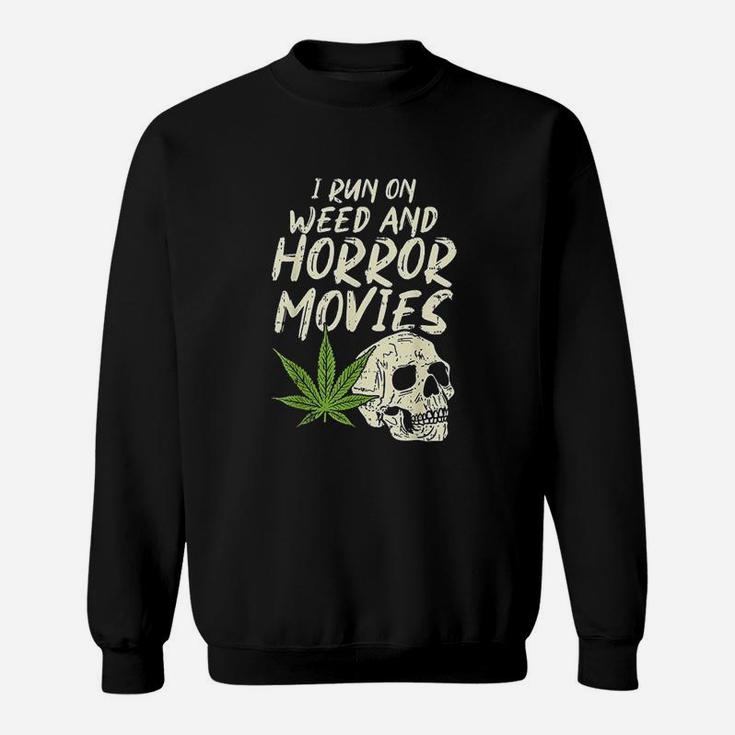 I Run Horror Movies Skull Sweatshirt