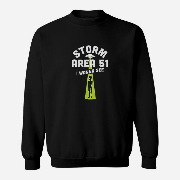 I Want To Believe Area 51 Ufo Alien Sweatshirt