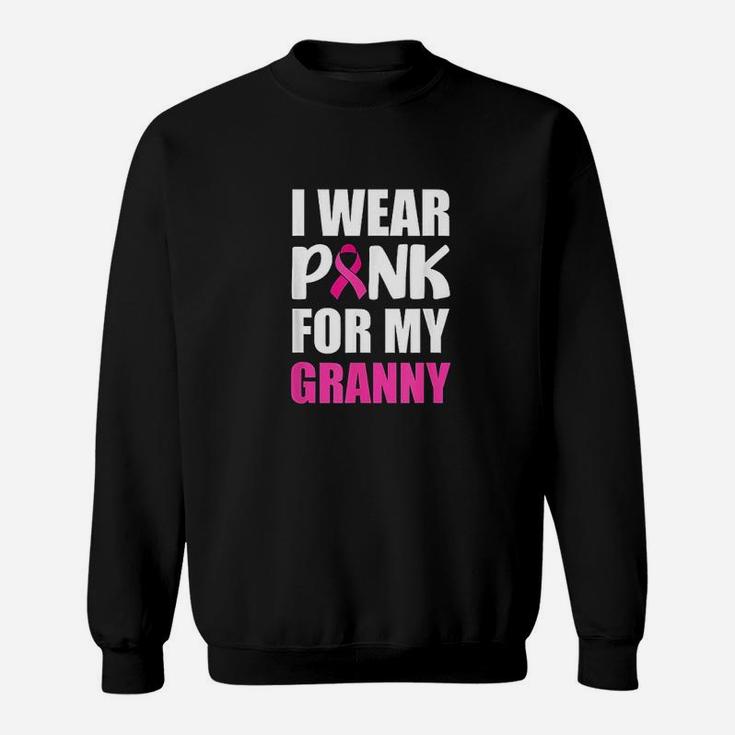 I Wear Pink For Granny Pink Ribbon Sweatshirt