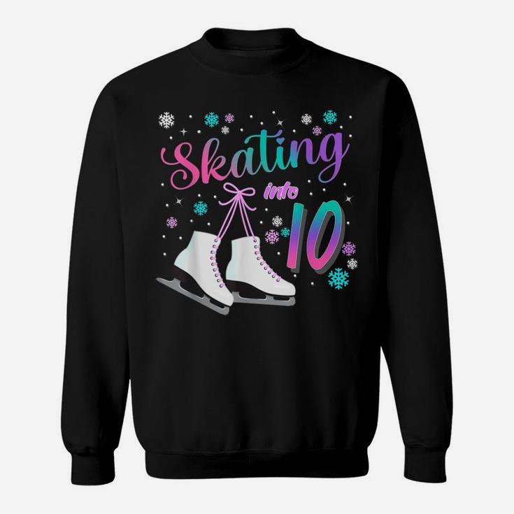 Ice Skating Rolling Birthday Party Girl Family Matching Sweatshirt