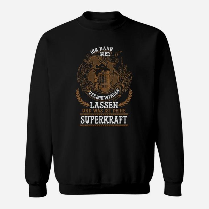 Ich kann Bier verschwinden lassen Herren Sweatshirt, Witziges Bierliebhaber Sweatshirt