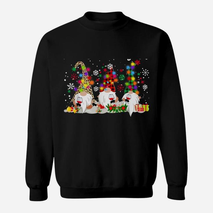 I'm Dreaming Of A Wine Christmas T-Shirt Gnome Xmas Drinking Sweatshirt Sweatshirt