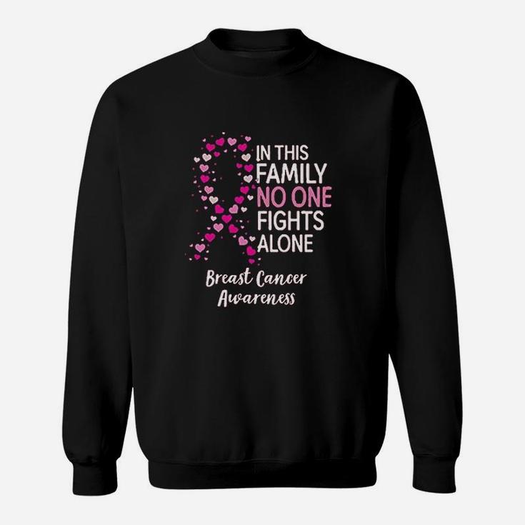 In This Family No One Fight Alone Awareness Sweatshirt