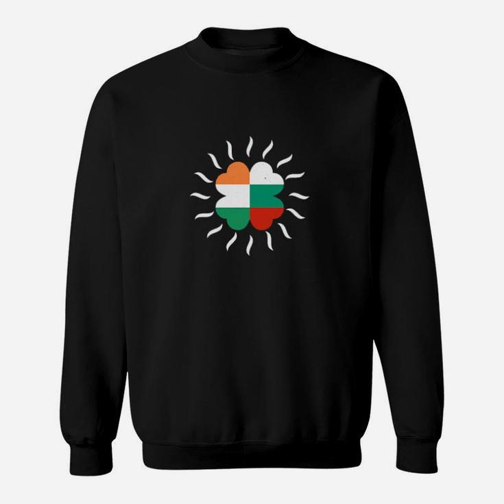 Ireland Bulgaria Flag Shamrock Irish St Patricks Day Sweatshirt