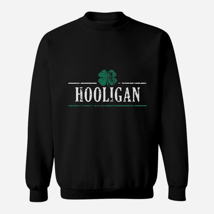 Irish Clover Hooligan Funny Saint Patricks Day Lucky Irish Sweatshirt