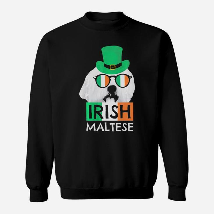 Irish Maltese   St Patricks Day  For Dog Lovers Sweatshirt