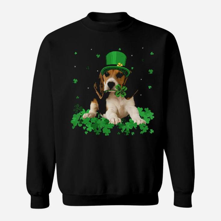 Irish Shamrock St Patrick's Day Beagle Cool Sweatshirt