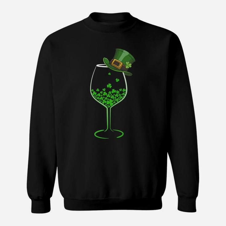 Irish You Were Wine Funny St Saint Patricks Day Sweatshirt