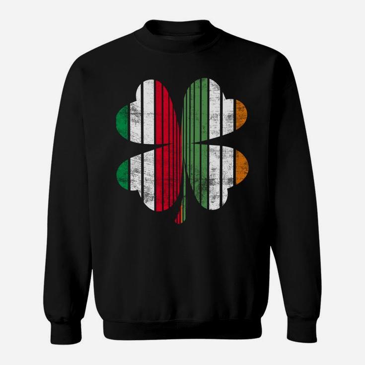 Italian Wee Bit Irish Long Sleeve Italy Patrick Day Gifts Sweatshirt