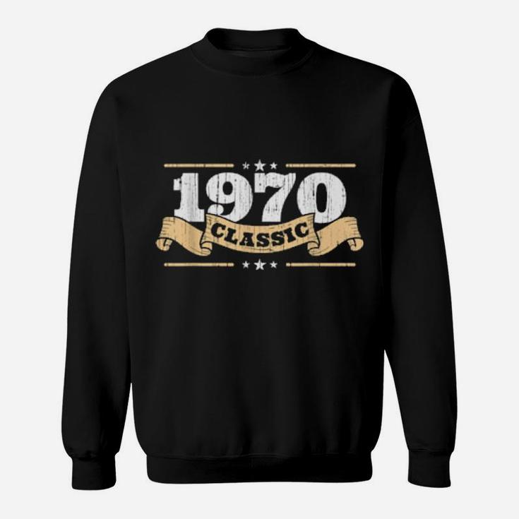 Jubilãum 1970 Classic Matching Couple Distressed Sweatshirt