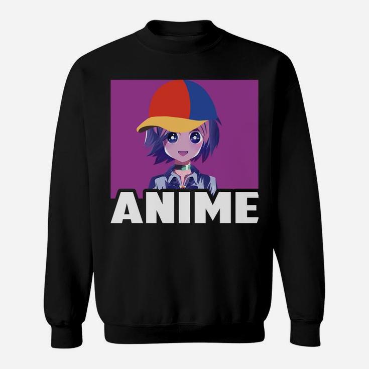 Just A Girl Who Love Anime Funny Gifts For Teen Girls Anime Sweatshirt