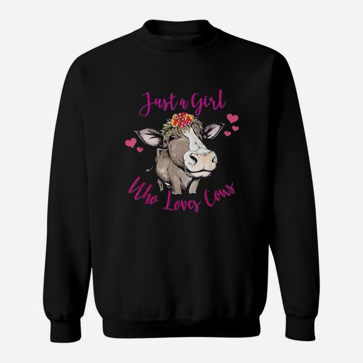 Just A Girl Who Loves Cows Sweatshirt