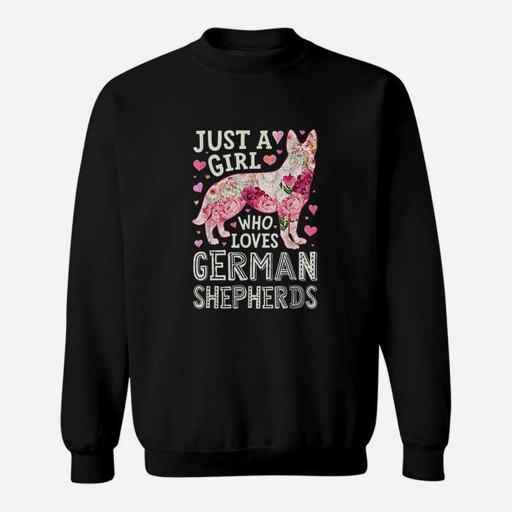 Just A Girl Who Loves German Shepherds Dog Sweatshirt