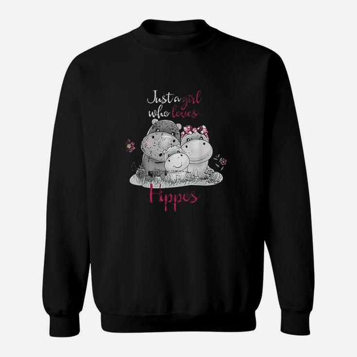 Just A Girl Who Loves Hippo Sweatshirt