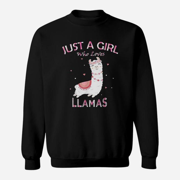 Just A Girl Who Loves Llamas Sweatshirt
