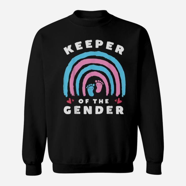 Keeper Of The Gender Cute Baby Gender Reveal Ideas Sweatshirt