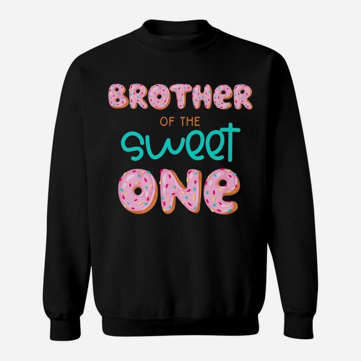 Kids Brother Of Sweet One First Birthday Matching Family Donut Sweatshirt
