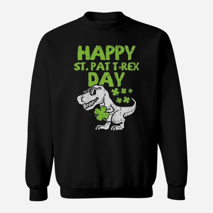 Kids Happy St Pat T-Rex Day Dino Saurus St Patricks Day Boys Gift Sweatshirt