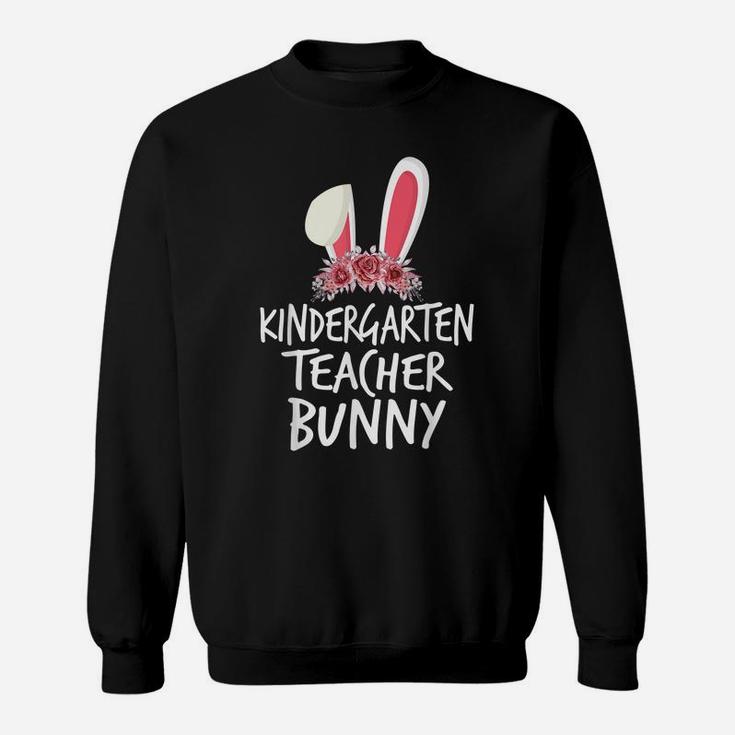Kindergarten Teacher Bunny Ear Flower Matching Easter Outfit Sweatshirt