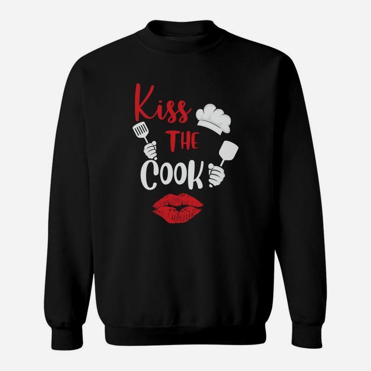 Kiss The Cook Gift For Valentine Happy Valentines Day Sweatshirt