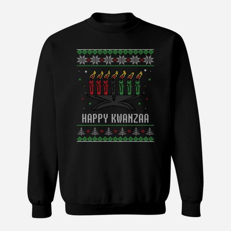 Kwanzaa Candles Ugly Christmas Sweater Style Sweatshirt Sweatshirt
