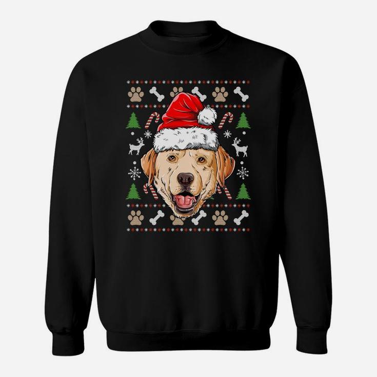 Labrador Ugly Christmas Dog Santa Hat Xmas Boys Kids Girls Sweatshirt Sweatshirt