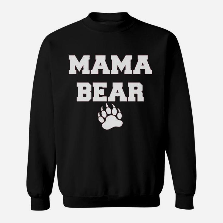 Ladies Mama Bear Cute Mom Game Sweatshirt