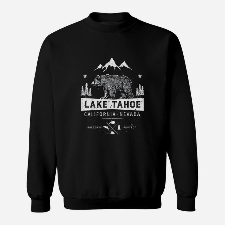 Lake Tahoe   Vintage Bear Sweatshirt