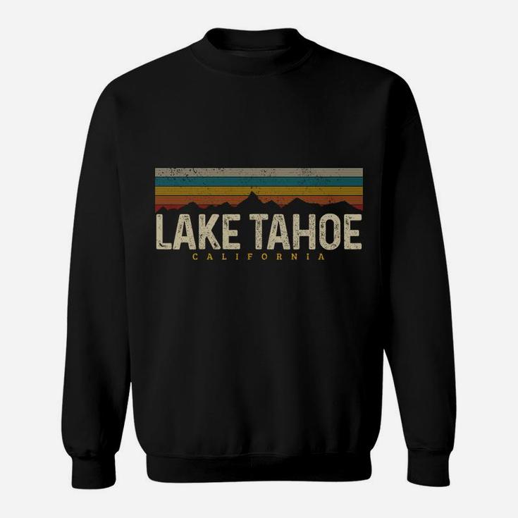 Lake Tahoe Vintage Mountains Hiking Camping Retro California Sweatshirt
