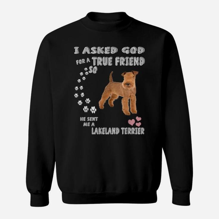 Lakies Dogs Quote Mom Dog Dad Costume, Cute Lakeland Terrier Sweatshirt