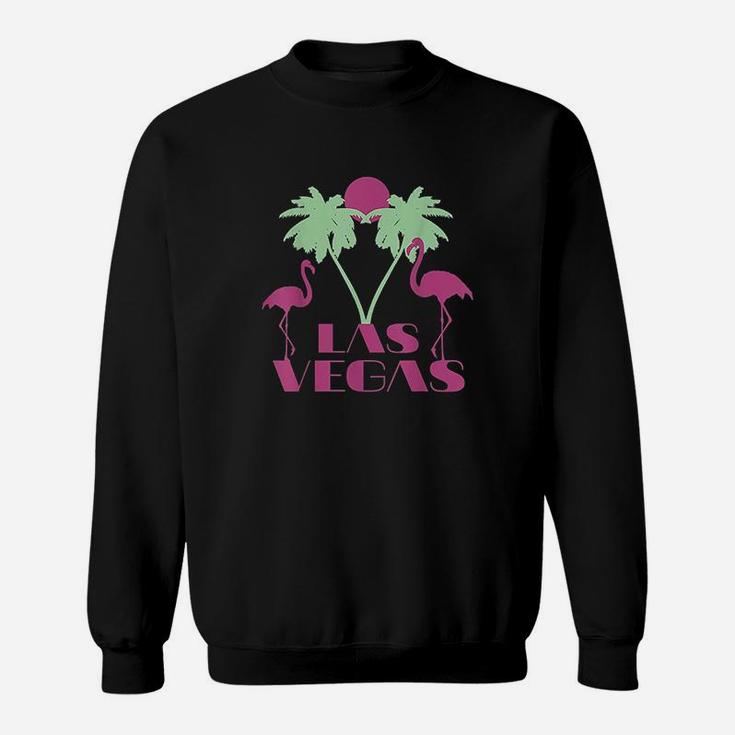 Las Vegas Nevada  Retro Vintage Flamingo Palm Souvenir Gift Sweatshirt