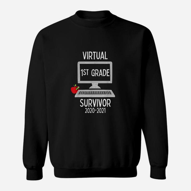 Last Day Of School Virtual 1St Grade Sweatshirt