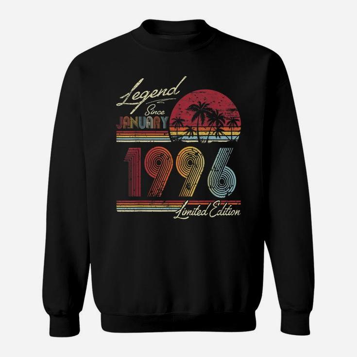 Legend Since January 1996 24Th Birthday Gift 24 Years Old Sweatshirt