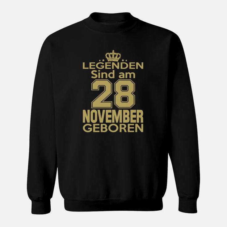 Legenden Sind Am 28 November Geboren Sweatshirt