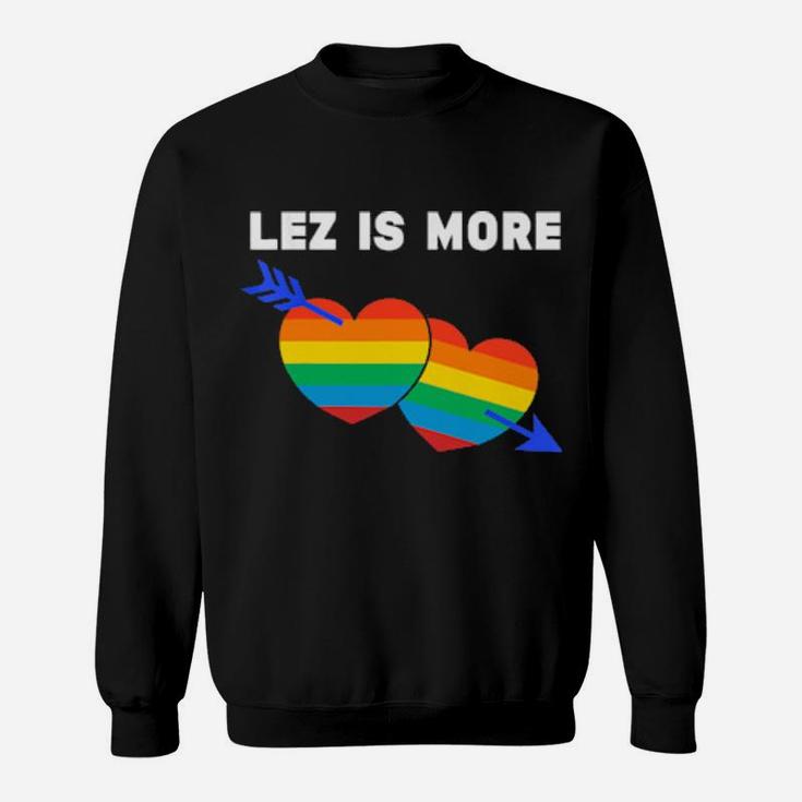 Lesbian Flag Rainbow Pride Lez Hearts Valentines Day Sweatshirt
