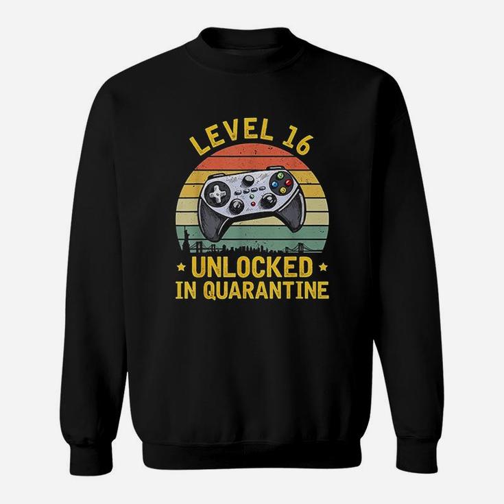 Level 16 Unlocked Video Gamer 16Th Birthday Sweatshirt
