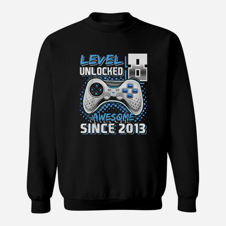 Level 8 Unlocked Awesome 2013 Video Game Sweatshirt