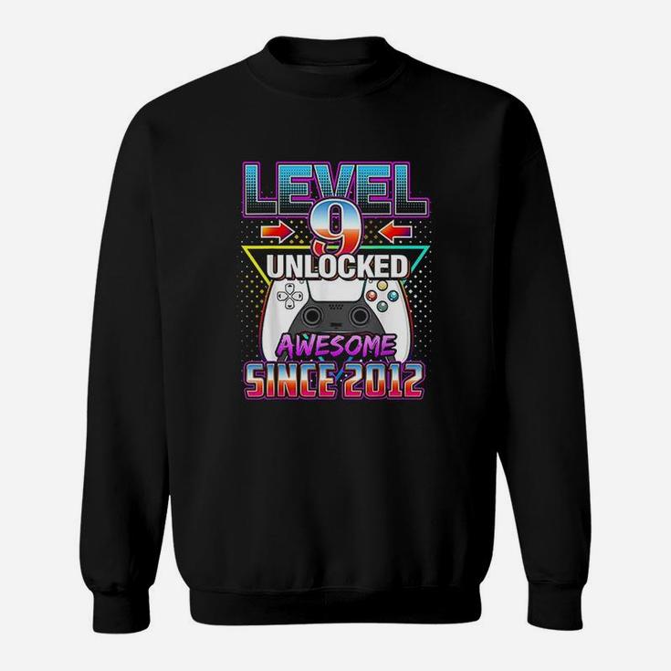 Level 9 Unlocked Awesome 9 Video Game Sweatshirt