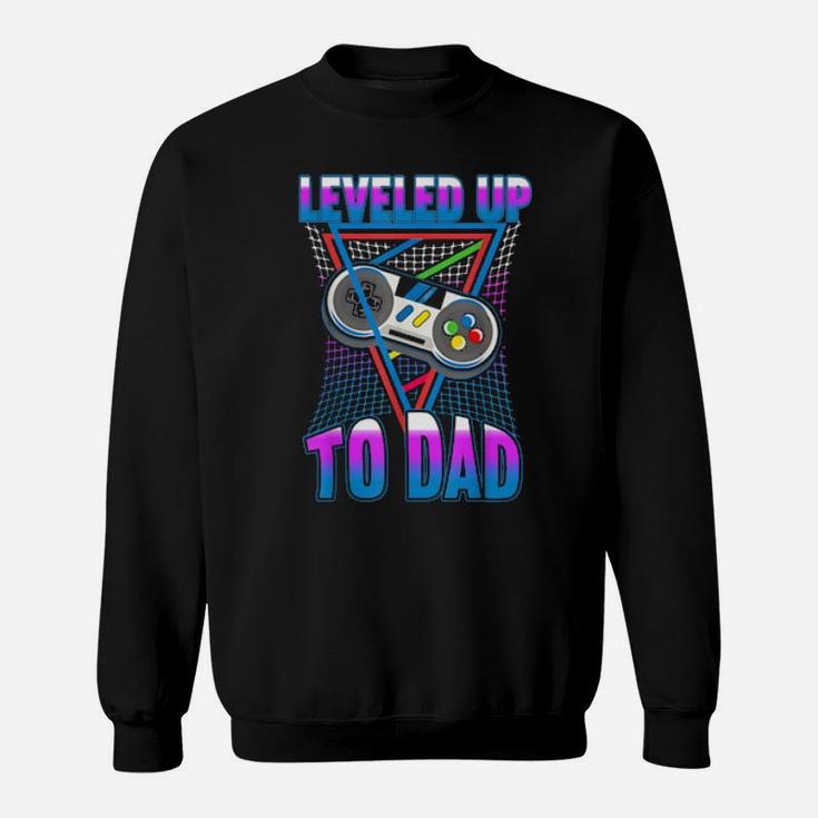Leveled Up To Dad Gender Reveal Sweatshirt