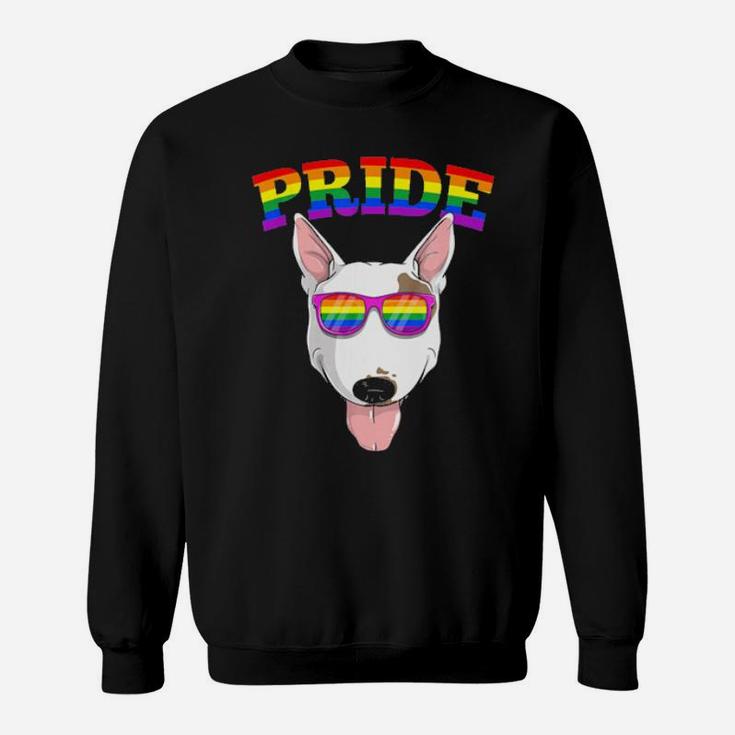 Lgbt Bull Terrier Dog Gay Pride Rainbow Lgbtq Cute Gift Sweatshirt