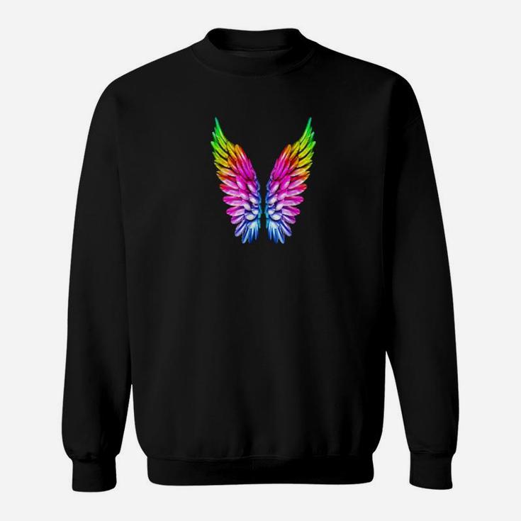 Lgbt Rainbow Wings Rainbow Gay  Lesbian Pride Angels Sweatshirt