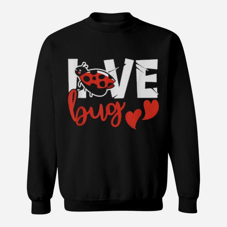 Love Bug Valentines Day Ladybug February 14Th Apparel Sweatshirt