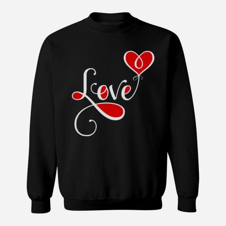 Love Heart's Cute Valentine Girlfriend Ladies Fun Sweatshirt