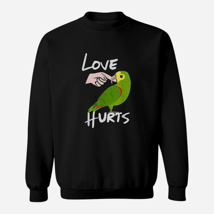 Love Hurts Yellow Head Parrot Sweatshirt