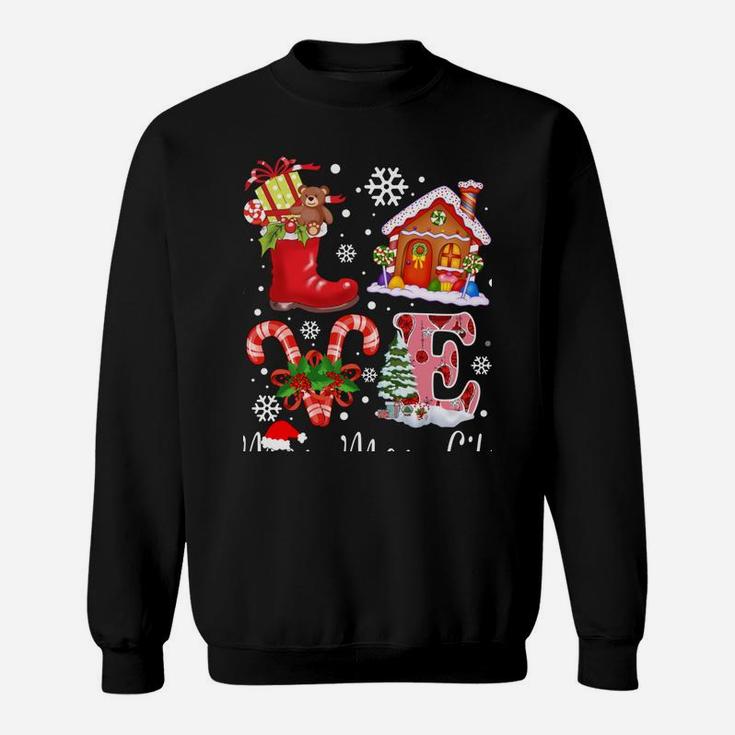 Love Mom-Mom Life Christmas - Grandma Gift Sweatshirt