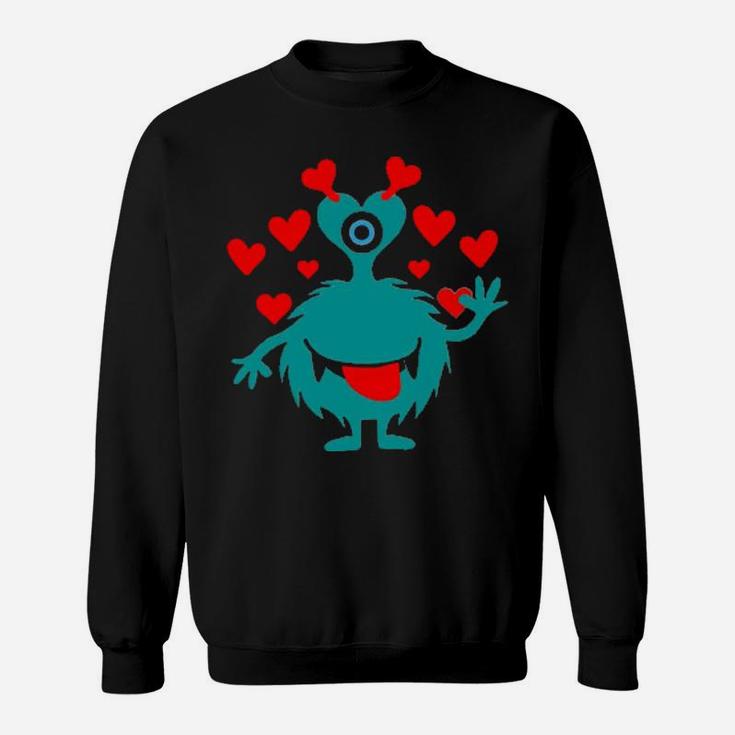 Love Monster Valentine Sweatshirt